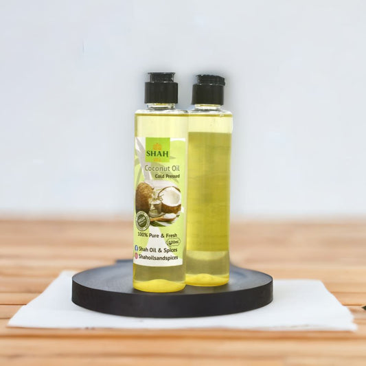 Cold Pressed Coconut Oil (Organic, Freshly Pressed) – Shah Oils | Pure Coconut Oil for Cooking, Hair & Skin