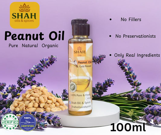 Cold-Pressed Peanut Oil – 100% Pure Natural Groundnut Oil